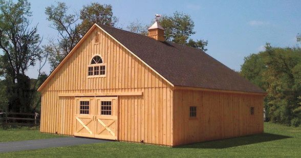 Maryland Amish Horse Barns, Shed Row Barns, Run-In Sheds, and Lean-To ...